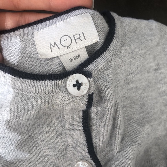 Baby Mori Ruffle Button Cardigan 3-6M! - Picture 4 of 5
